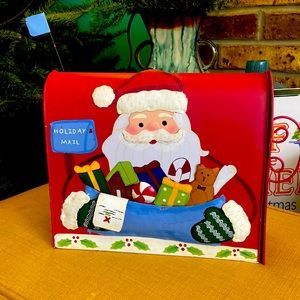 New!! Letters to Santa Metal Mailbox with raisable flag